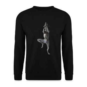 Deutsche Dogge - Unisex Pullover - Schwarz - Vorne - Alina (178cm) & Michal (187cm)