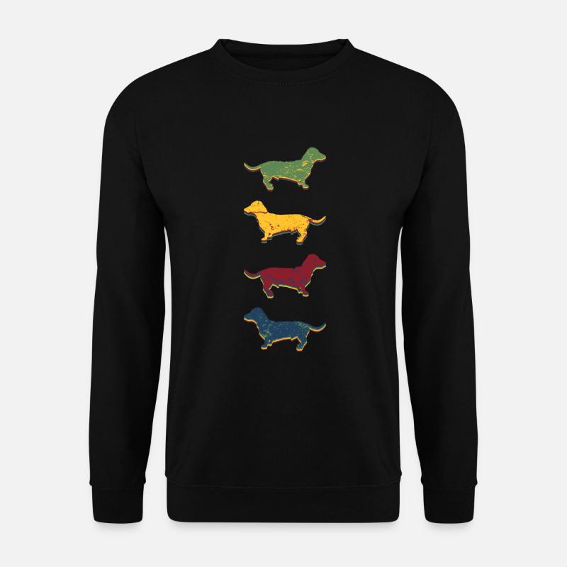 DACKEL KURZHAARDACKEL - Unisex Pullover - Schwarz
