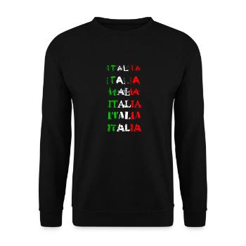 italia - Unisex Pullover - Schwarz - Vorne - Alina (178cm) & Michal (187cm)