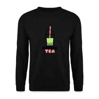 Bubble Tea - Unisex Sweatshirt - black - Front - Alina (178cm) & Michal (187cm)