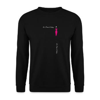 St. Peter-Ording shopping - Unisex Sweatshirt - black - Front - Alina (178cm) & Michal (187cm)