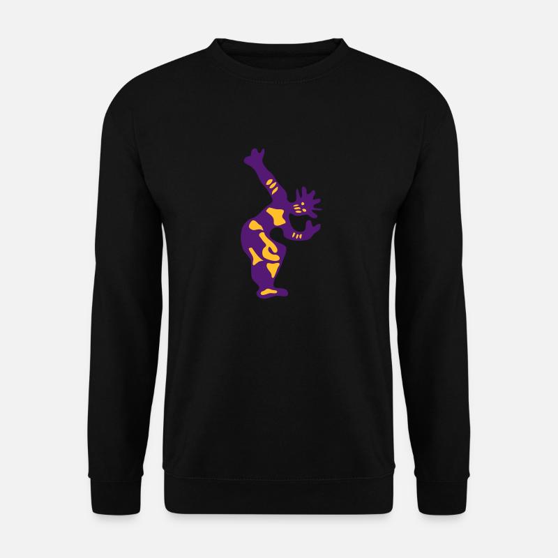 African dancing silhouette dance1 - Unisex Sweatshirt - black