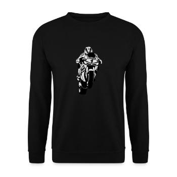 MotoGP - Unisex Sweatshirt - black - Front - Alina (178cm) & Michal (187cm)