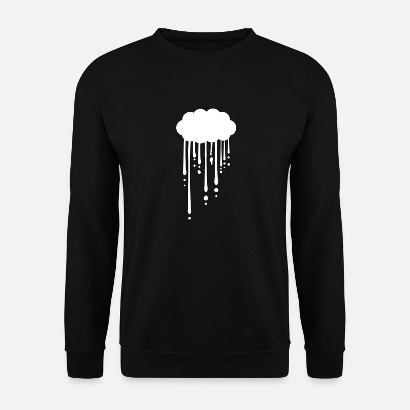 Tropfen Graffiti Regen - Unisex Pullover - Schwarz
