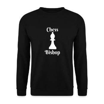 chess bishop piece - Unisex Sweatshirt - black - Front - Alina (178cm) & Michal (187cm)