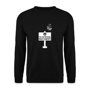 Entrer dans le pays de la bière - Sweat-shirt Unisexe - noir - Devant - Alina (178cm) & Michal (187cm)