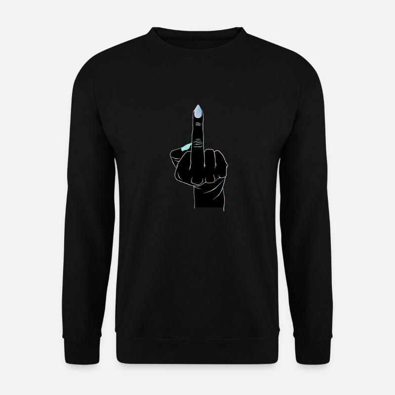 Hooked finger - Unisex Sweatshirt - black