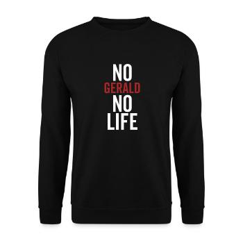 Pas de Gerald Pas de vie - Sweat-shirt Unisexe - noir - Devant - Alina (178cm) & Michal (187cm)