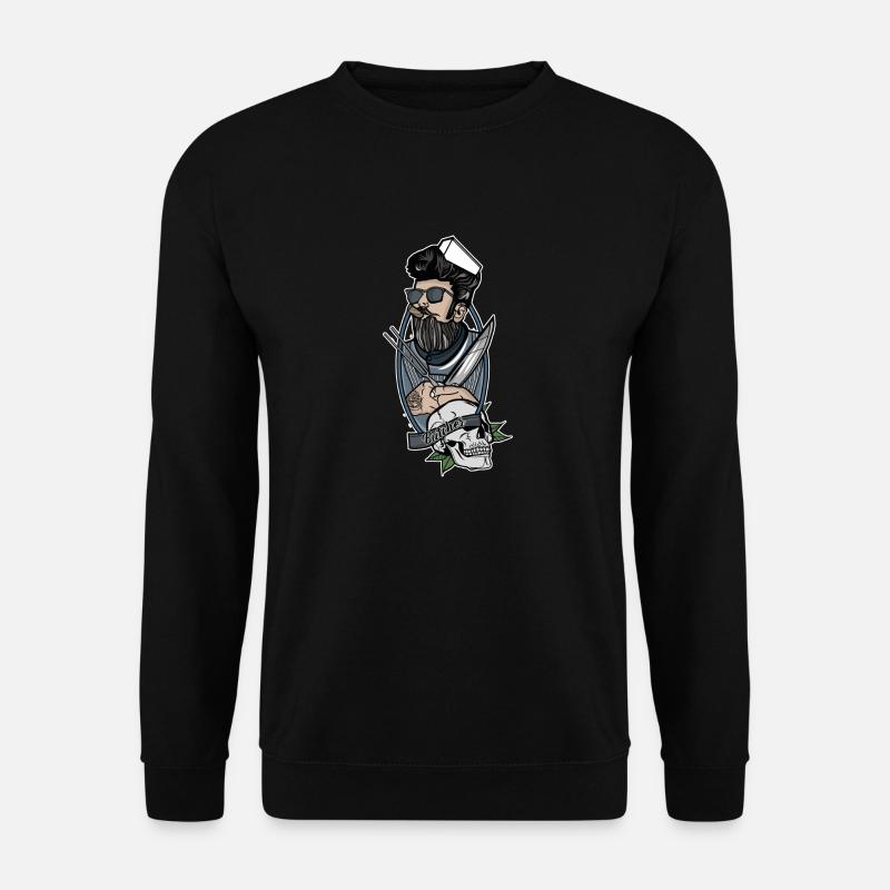 Metzger // Oldschool // Illustration - Unisex Pullover - Schwarz