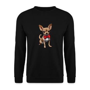 Chihuahua Dog Owner Dog Chihuahua Puppy Dogs - Unisex Sweatshirt - black - Front - Alina (178cm) & Michal (187cm)