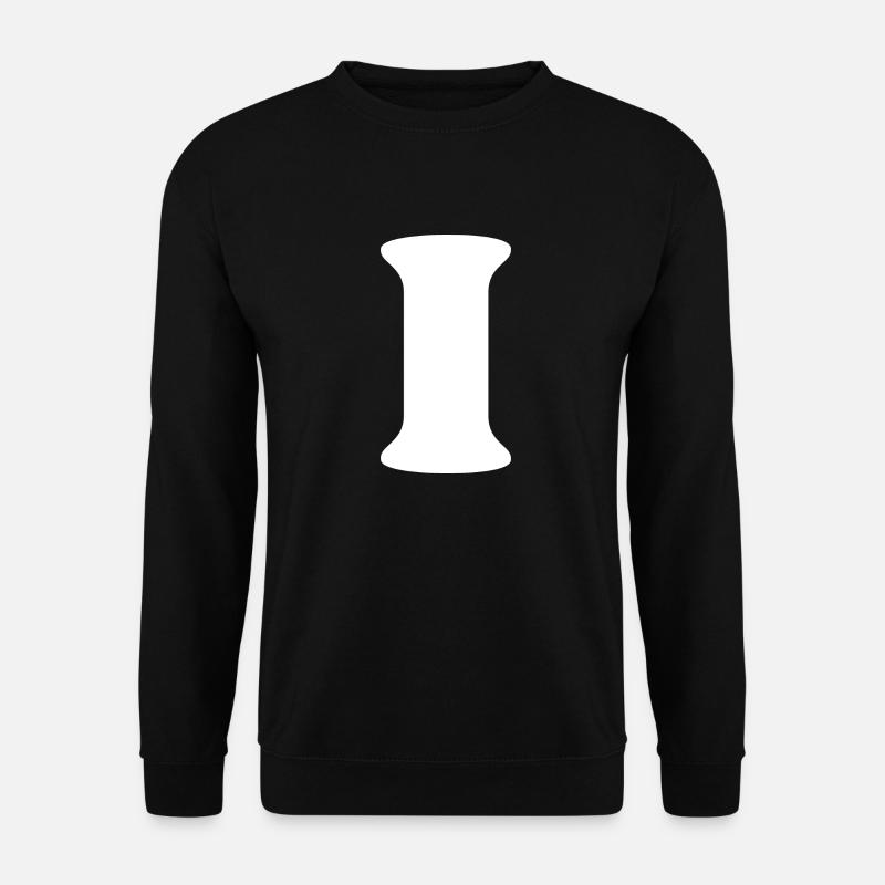 Letter i - Unisex Sweatshirt - black