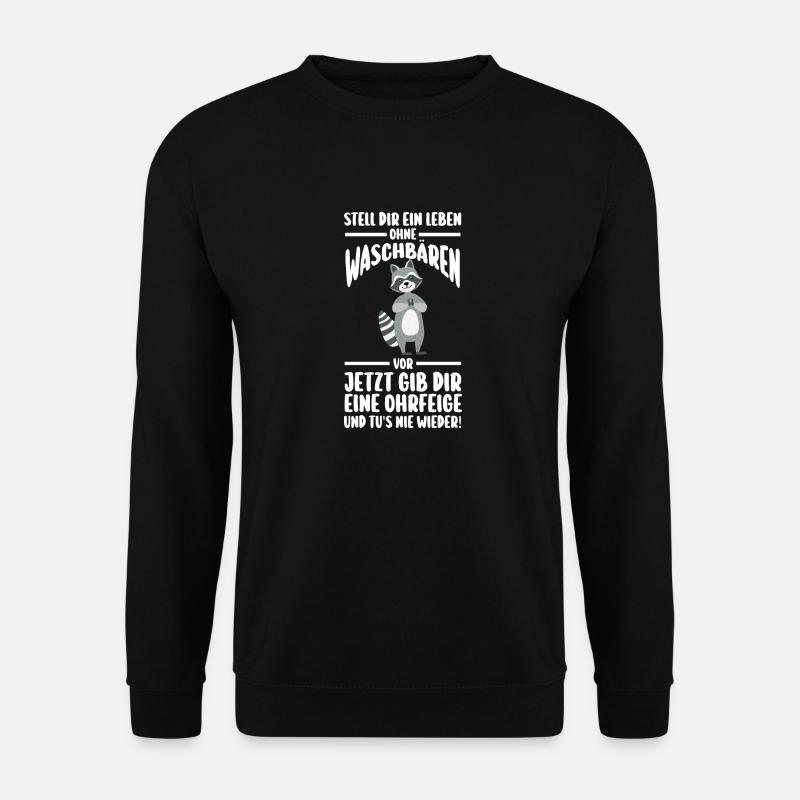 Waschbär - Unisex Pullover - Schwarz