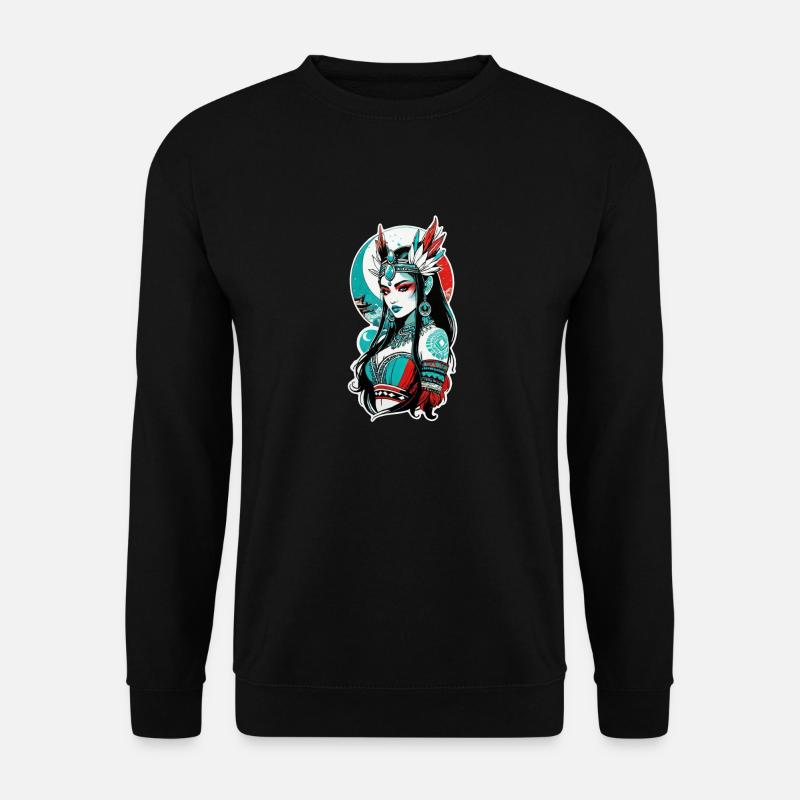 Indische Prinzessin - Aztek - Unisex Pullover - Schwarz