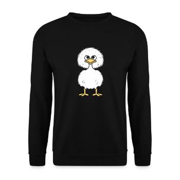 Strauß - Unisex Pullover - Schwarz - Vorne - Alina (178cm) & Michal (187cm)