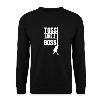 Lancer comme un morceau de bois lancer Caber Toss - Sweat-shirt Unisexe - noir - Devant - Alina (178cm) & Michal (187cm)