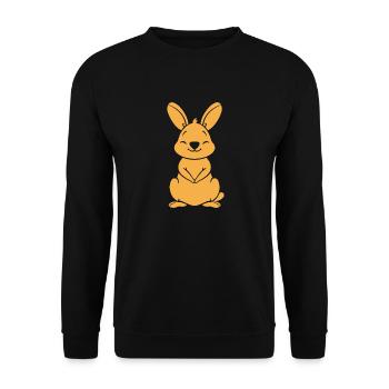 Wallaby - Unisex Pullover - Schwarz - Vorne - Alina (178cm) & Michal (187cm)