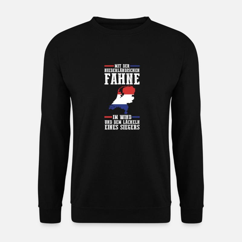 Pays-Bas Pays-Bas Pays-Bas - Sweat-shirt Unisexe - noir