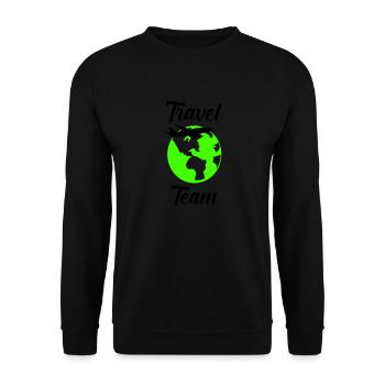 Équipe de voyage - Sweat-shirt Unisexe - noir - Devant - Alina (178cm) & Michal (187cm)