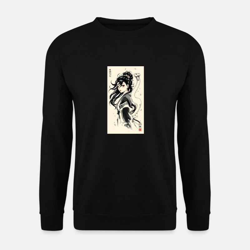White Snake - Unisex Pullover - Schwarz
