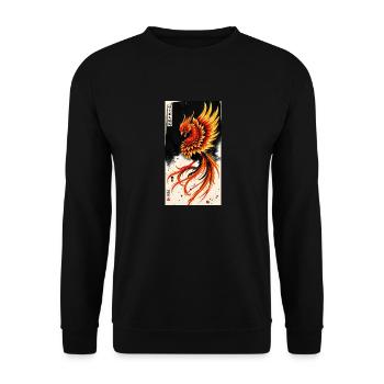 Phoenix - Unisex Pullover - Schwarz - Vorne - Alina (178cm) & Michal (187cm)