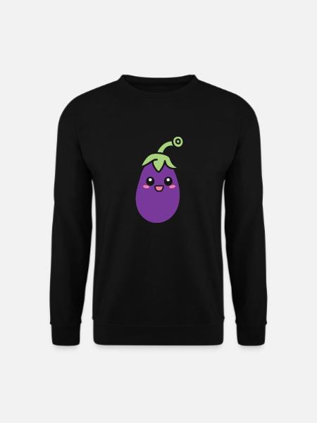 Eggplant - Unisex Sweatshirt - black