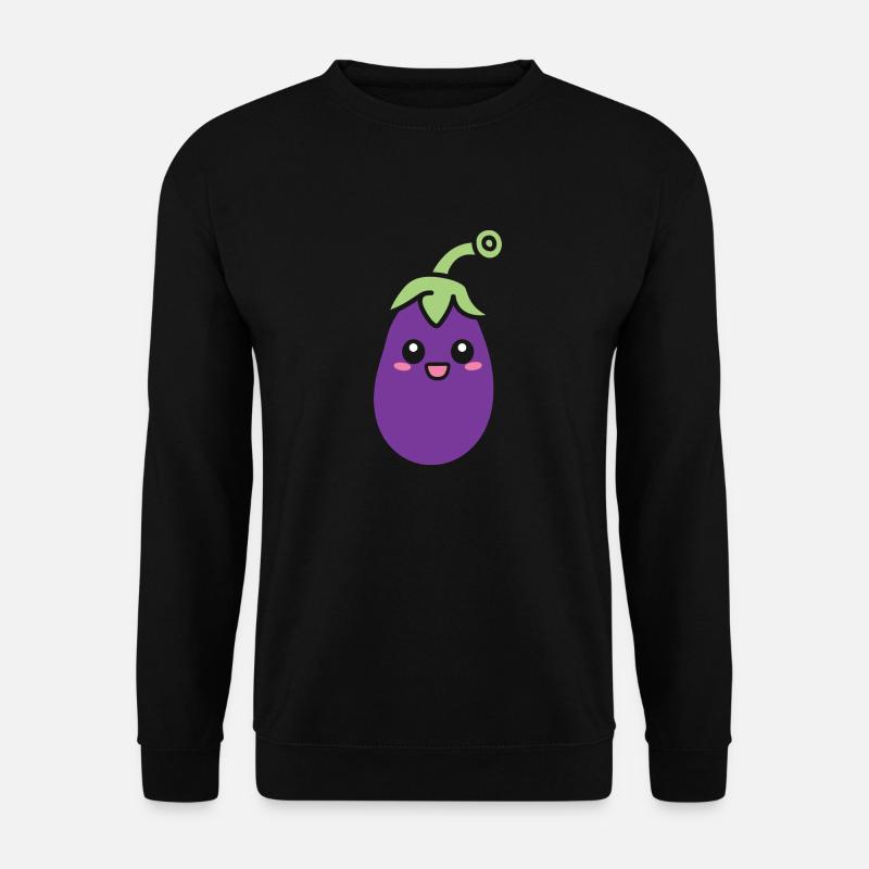 Eggplant - Unisex Sweatshirt - black