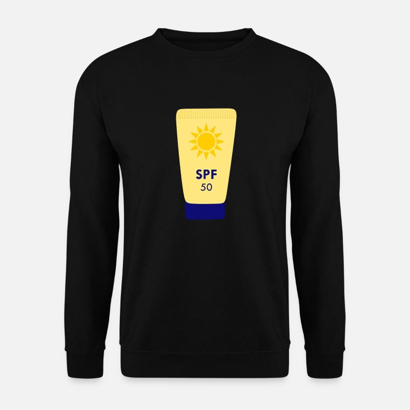 spf 50 sunscreen - Unisex Sweatshirt - black