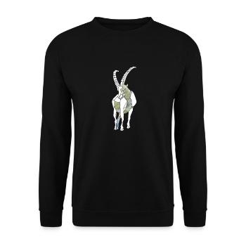 Polygon Capricorn - Unisex Sweatshirt - black - Front - Alina (178cm) & Michal (187cm)