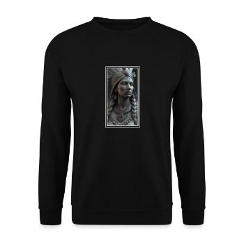 The Natural Beauty - 3D Render - Unisex Sweatshirt - black - Front - Alina (178cm) & Michal (187cm)