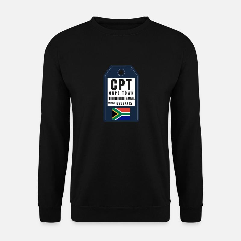 Kapstadt Bordkarte - Flughafenticket CPT - Unisex Pullover - Schwarz