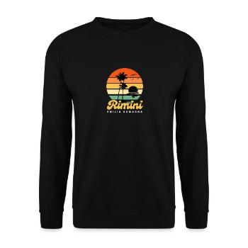 Rimini Emilia Romagna Europe Trip - Unisex Sweatshirt - black - Front - Alina (178cm) & Michal (187cm)
