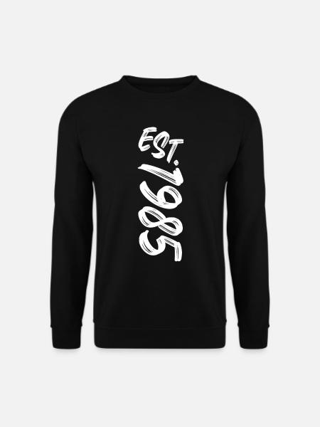 Est. 1985 - Established 1985 - Geburtstag Geschenk - Unisex Pullover - Schwarz