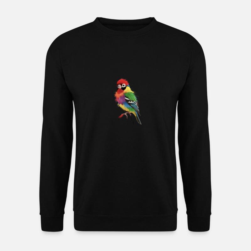 Lebendiges Spektrum-Finch - Unisex Pullover - Schwarz