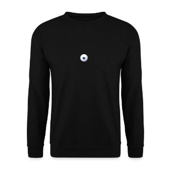 Halloween starrendes Monster Auge Augen - Unisex Pullover - Schwarz - Vorne - Alina (178cm) & Michal (187cm)