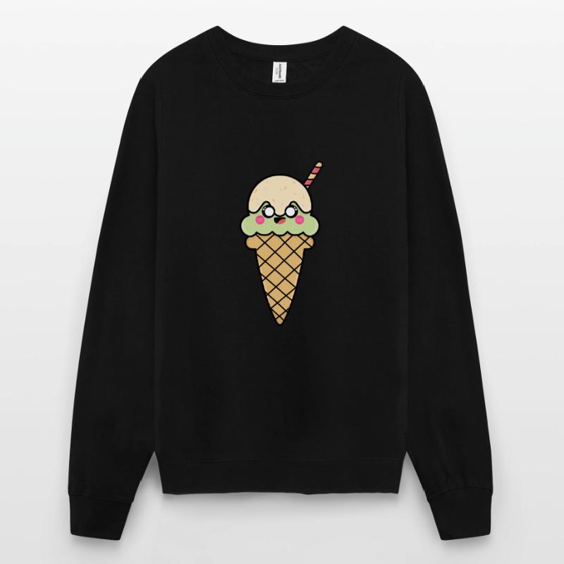 Crème glacée cornet de crème glacée douce Mignon Idée cadeau de crème glacée Sweat-shirt Unisexe