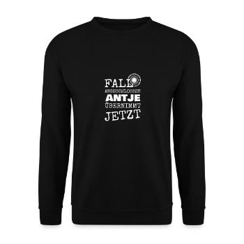 Antje - Unisex Pullover - Schwarz - Vorne - Alina (178cm) & Michal (187cm)