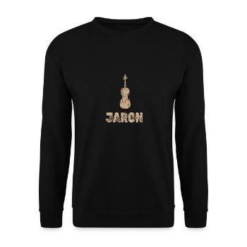 Bratsche Jaron - Unisex Pullover - Schwarz - Vorne - Alina (178cm) & Michal (187cm)