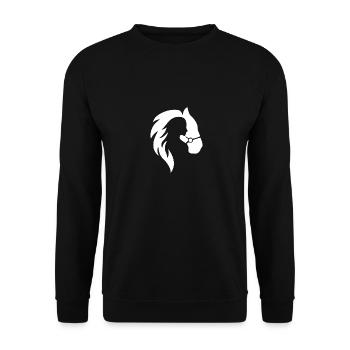 Riding Horse Equestrian Riding Riding Dressage - Unisex Sweatshirt - black - Front - Alina (178cm) & Michal (187cm)