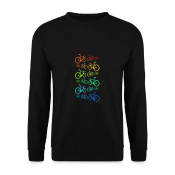 racer - Unisex Sweatshirt - black - Front - Alina (178cm) & Michal (187cm)