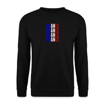 France France France France - Unisex Pullover - Schwarz - Vorne - Alina (178cm) & Michal (187cm)