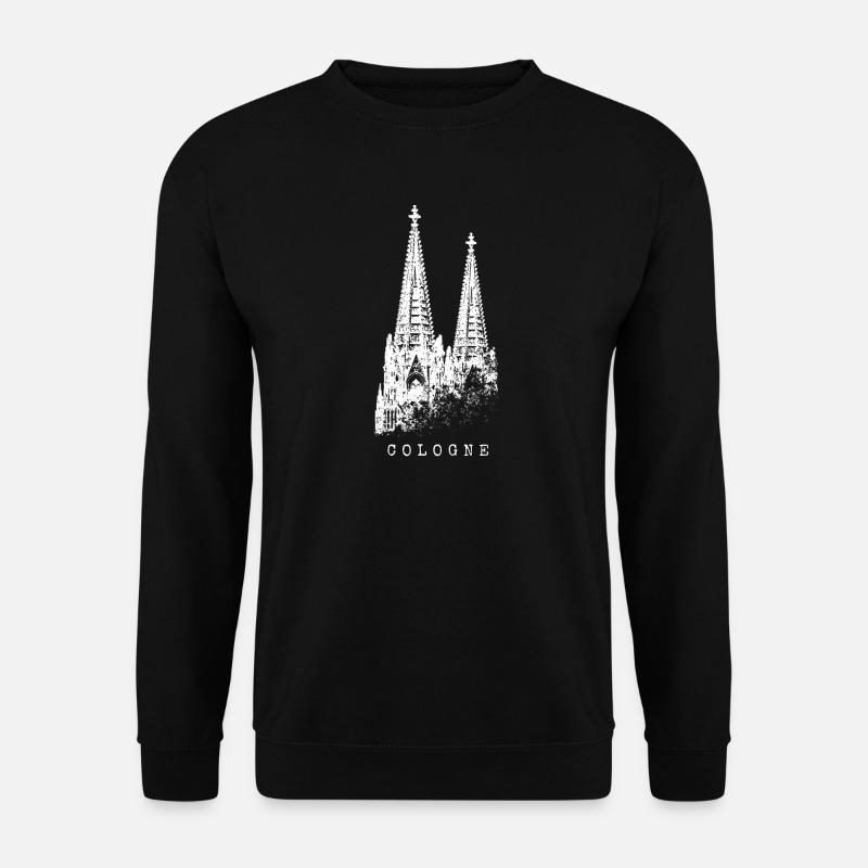 Kölner Dom Cologne Vintage Silhouette Köln Skyline - Unisex Pullover - Schwarz