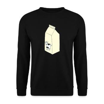 sac de lait - Sweat-shirt Unisexe - noir - Devant - Alina (178cm) & Michal (187cm)