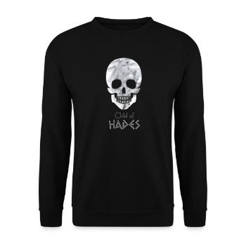 Child of Hades – Percy Jackson inspired design - Unisex Sweatshirt - black - Front - Alina (178cm) & Michal (187cm)
