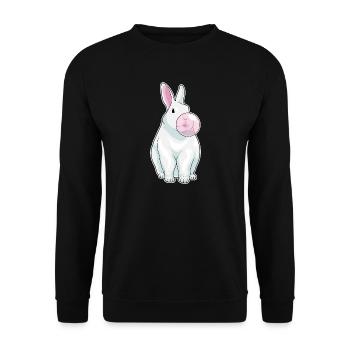 Gomme à mâcher de lapin - Sweat-shirt Unisexe - noir - Devant - Alina (178cm) & Michal (187cm)