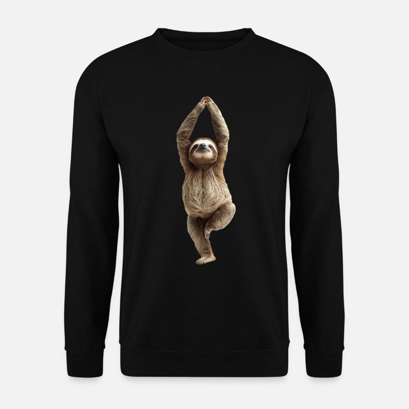 Faultier - Unisex Pullover - Schwarz
