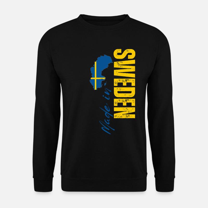 Made in Sweden, schwedischer Stolz - Unisex Pullover - Schwarz