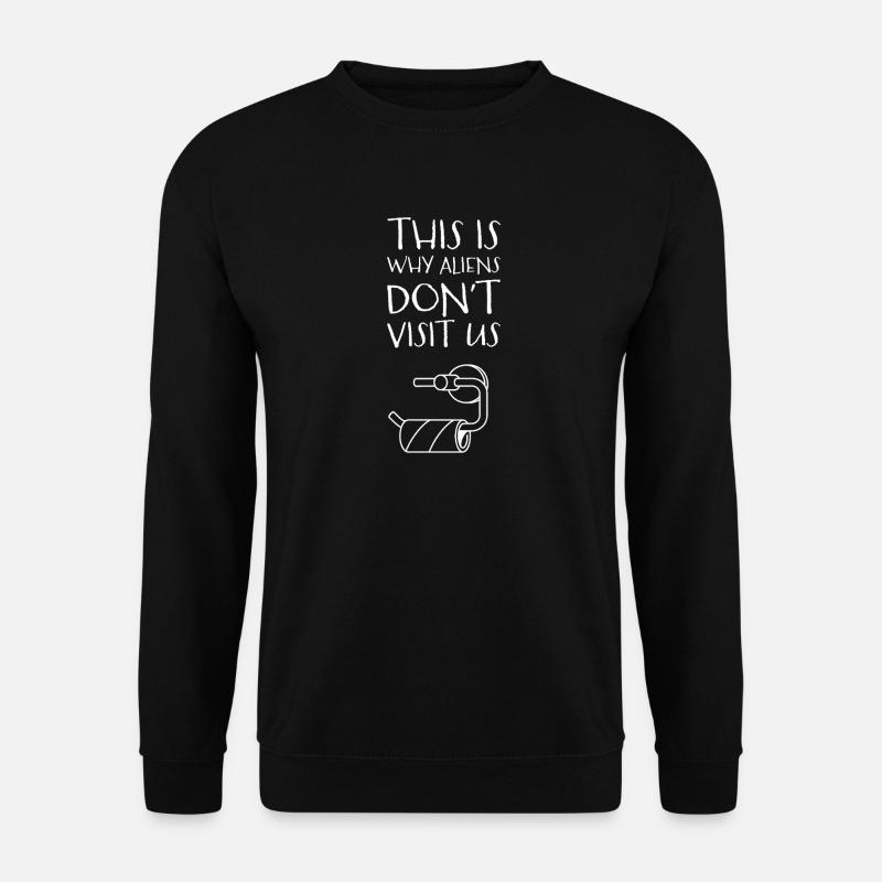 Darum bleiben sie fern - Unisex Pullover - Schwarz