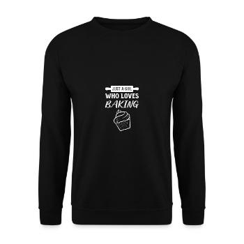 Loves Baking Baker Poison - Unisex Sweatshirt - black - Front - Alina (178cm) & Michal (187cm)