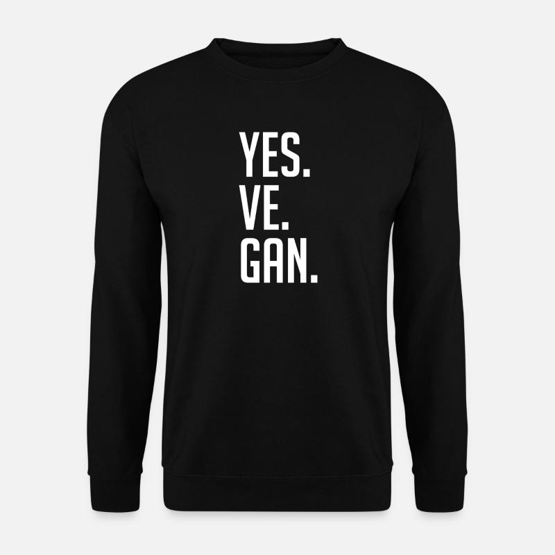 yes, vegan! - Unisex Pullover - Schwarz