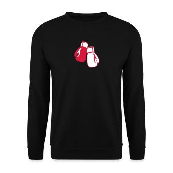 gant de boxe sport 12 - Sweat-shirt Unisexe - noir - Devant - Alina (178cm) & Michal (187cm)